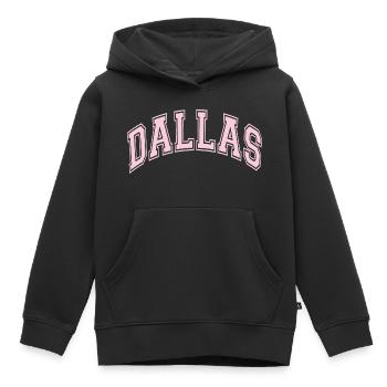 Dallas - Sweat Premium à capuche enfant bio - noir - Devant - AI Model Kid Male (0cm)