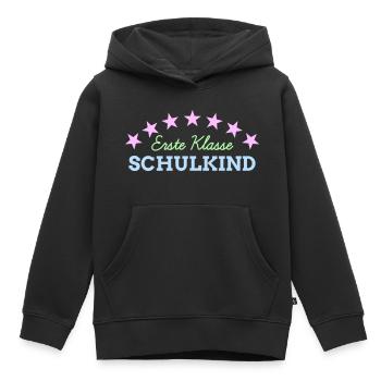 1. Klasse Schulkind Einschulung Schulbeginn - Kinder Premium Organic Hoodie - Schwarz - Vorne - AI Model Kid Male (0cm)