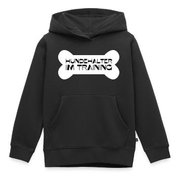 Hundehalter im Training - Kinder Premium Organic Hoodie - Schwarz - Vorne - AI Model Kid Male (0cm)