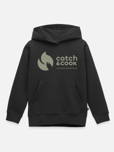 catch&cook ultimate adventure - Kinder Premium Organic Hoodie - Schwarz