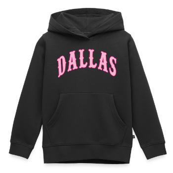 Dallas - Sweat Premium à capuche enfant bio - noir - Devant - AI Model Kid Male (0cm)