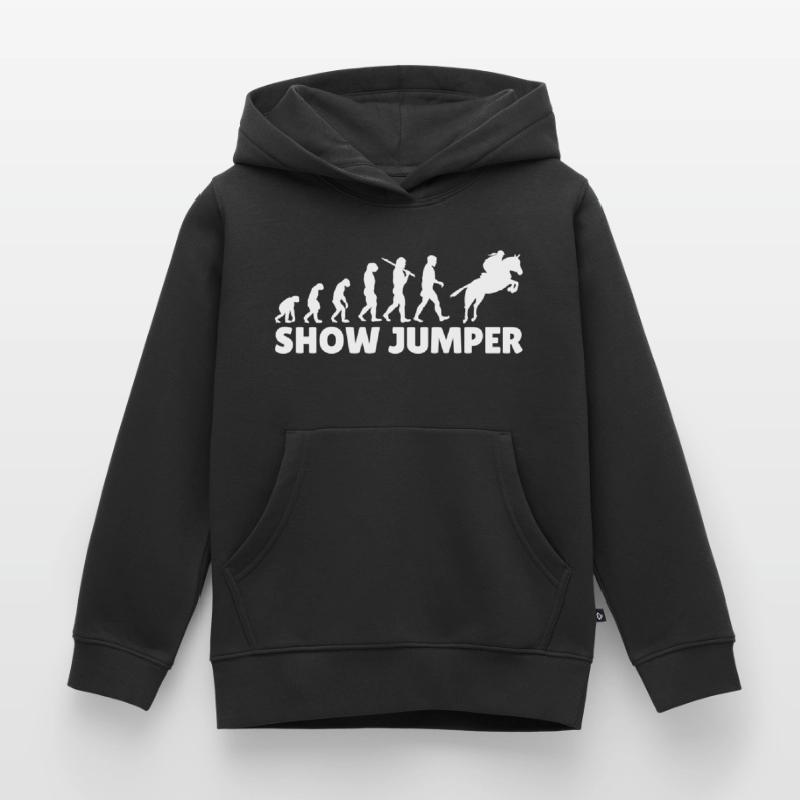 Evolution Riding Saut d’obstacles Sweat Premium à capuche enfant bio