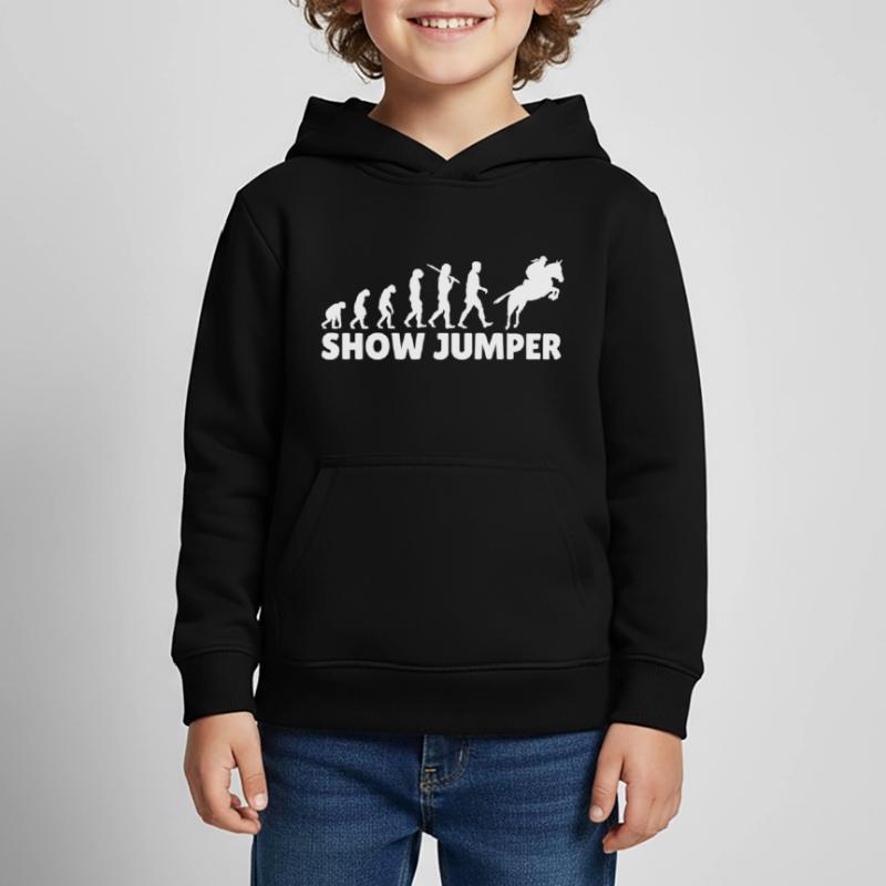 Evolution Riding Saut d’obstacles Sweat Premium à capuche enfant bio