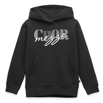 Mezzo-soprano de chœur - Sweat Premium à capuche enfant bio - noir - Devant - AI Model Kid Male (0cm)