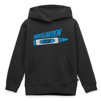 Équipe de l’équipe de maternelle du crayon de cire - Sweat Premium à capuche enfant bio - noir - Devant - AI Model Kid Male (0cm)