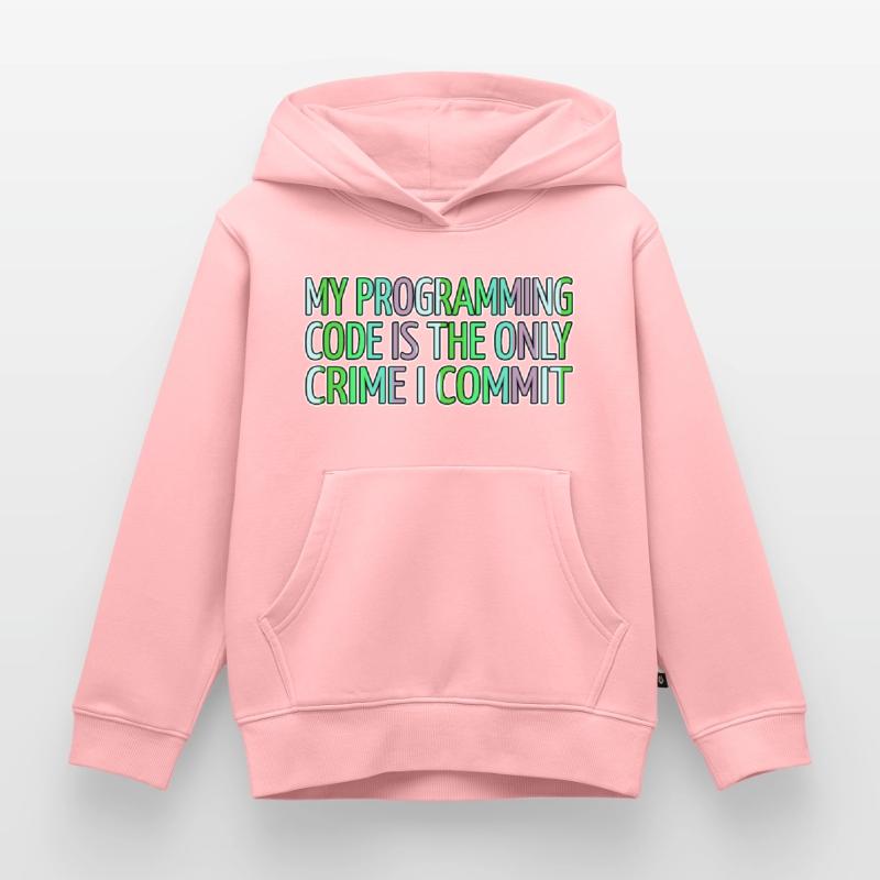 Computer Language Jokes Present Backend Developer Kids Premium Organic Hoodie