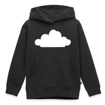 Weather Cloud Clouds Rain Sky Vector 5 - Kids Premium Organic Hoodie - black - Front - AI Model Kid Male (0cm)