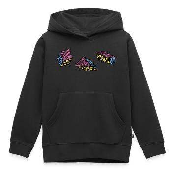 Shapes and Pattern - Kinder Premium Organic Hoodie - Schwarz - Vorne - AI Model Kid Male (0cm)