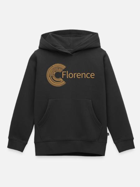 Para Florencia - Sudadera Premium con capucha infantil orgánica - negro