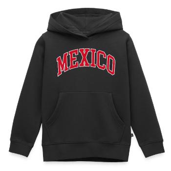 Mexique - Sweat Premium à capuche enfant bio - noir - Devant - AI Model Kid Male (0cm)