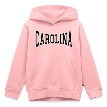 Carolina - Kinder Premium Organic Hoodie - Rosa - Vorne - AI Model Kid Female (0cm)