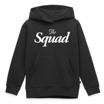 Squad - Kinder Premium Organic Hoodie - Schwarz - Vorne - AI Model Kid Male (0cm)
