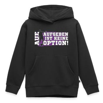 City Aue Erzgebirge combats de relégation de football - Sweat Premium à capuche enfant bio - noir - Devant - AI Model Kid Male (0cm)