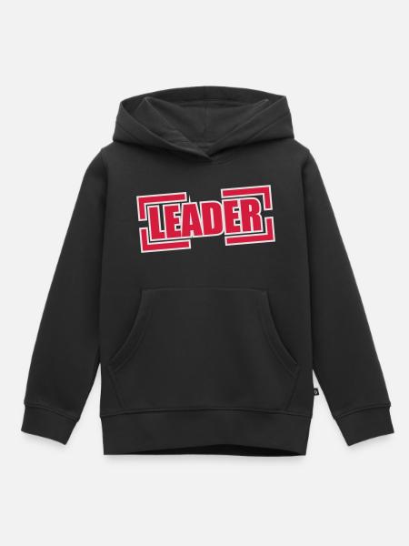 Leader - Kinder Premium Organic Hoodie - Schwarz