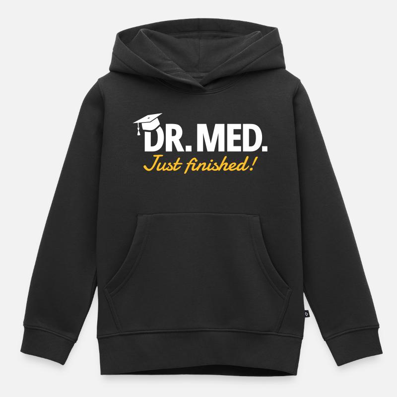 Médecin - Sweat Premium à capuche enfant bio - noir