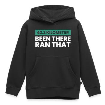 Fußball Football - Sweat Premium à capuche enfant bio - noir - Devant - AI Model Kid Male (0cm)