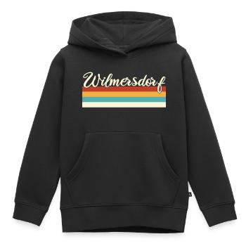 Wilmersdorf - Charlottenburg - Berlin - Retro - Kinder Premium Organic Hoodie - Schwarz - Vorne - AI Model Kid Male (0cm)