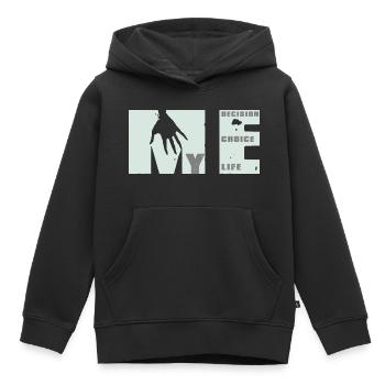 MEvolution: Choice, Decision, Life - Kids Premium Organic Hoodie - black - Front - AI Model Kid Male (0cm)