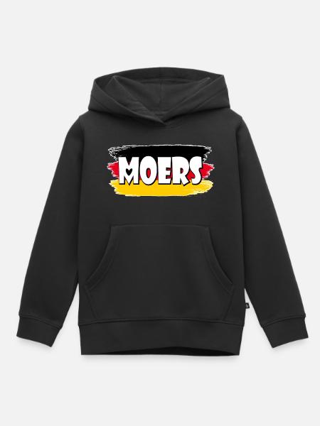 Moers Deutschland Flagge - Kinder Premium Organic Hoodie - Schwarz