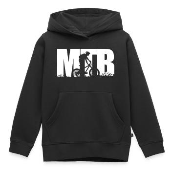 Mountainbike - Kinder Premium Organic Hoodie - Schwarz - Vorne - AI Model Kid Male (0cm)