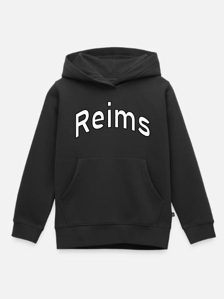 Reims - Kinder Premium Organic Hoodie - Schwarz