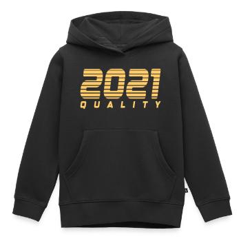 2021 quality | Farbe änderbar - Kinder Premium Organic Hoodie - Schwarz - Vorne - AI Model Kid Male (0cm)