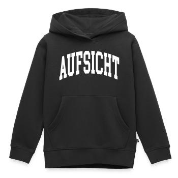 Aufsicht - Kinder Premium Organic Hoodie - Schwarz - Vorne - AI Model Kid Male (0cm)