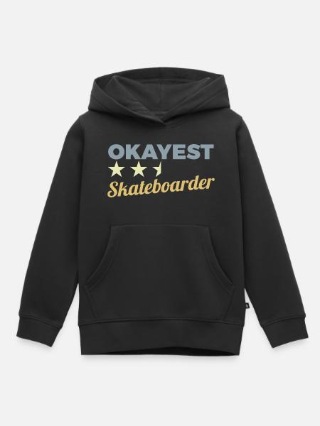 Okayester Skateboarder - Kinder Premium Organic Hoodie - Schwarz