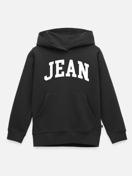 Jean - Kinder Premium Organic Hoodie - Schwarz