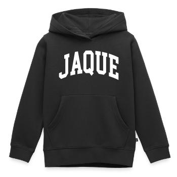 Stéphanie - Sweat Premium à capuche enfant bio - noir - Devant - AI Model Kid Male (0cm)