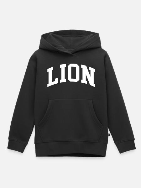 Lion - Kinder Premium Organic Hoodie - Schwarz