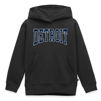 Detroit - Kinder Premium Organic Hoodie - Schwarz - Vorne - AI Model Kid Male (0cm)