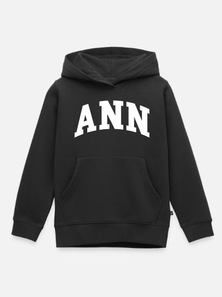 Ann - Kinder Premium Organic Hoodie - Schwarz