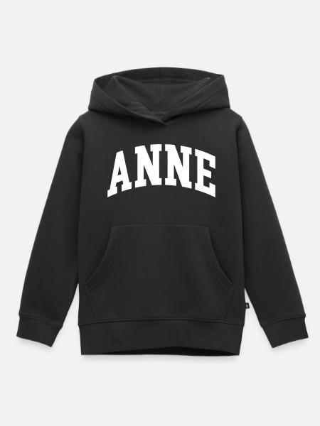 Anne - Kinder Premium Organic Hoodie - Schwarz