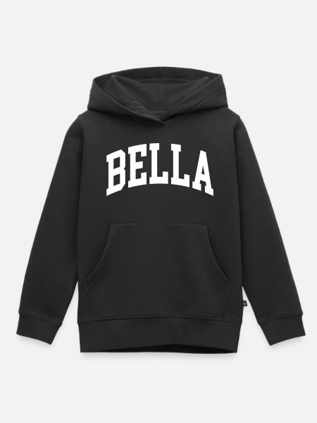 Bella - Kinder Premium Organic Hoodie - Schwarz