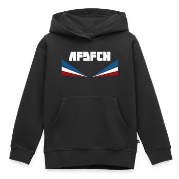 AFDFCH Rostock - Sweat Premium à capuche enfant bio - noir - Devant - AI Model Kid Male (0cm)