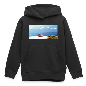 Ich will Meer - Kinder Premium Organic Hoodie - Schwarz - Vorne - AI Model Kid Male (0cm)