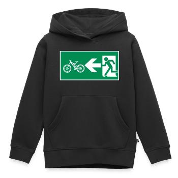 Fahrradfahren Notausgang Rennrad Mountainbike - Kinder Premium Organic Hoodie - Schwarz - Vorne - AI Model Kid Male (0cm)