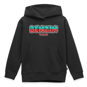 Benzin im Blut - Kinder Premium Organic Hoodie - Schwarz - Vorne - AI Model Kid Male (0cm)