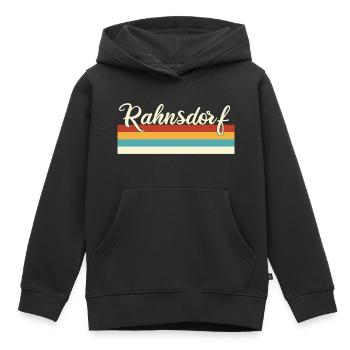 Rahnsdorf - Treptow - Köpenick - Berlin - Retro - Kinder Premium Organic Hoodie - Schwarz - Vorne - AI Model Kid Male (0cm)