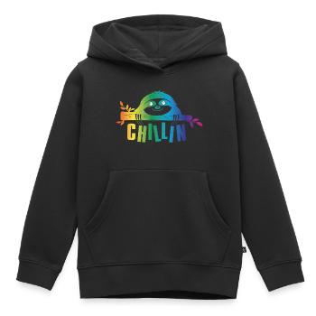 Chillin Chill - Kinder Premium Organic Hoodie - Schwarz - Vorne - AI Model Kid Male (0cm)