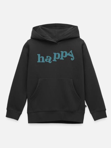 HAPPY - Kinder Premium Organic Hoodie - Schwarz