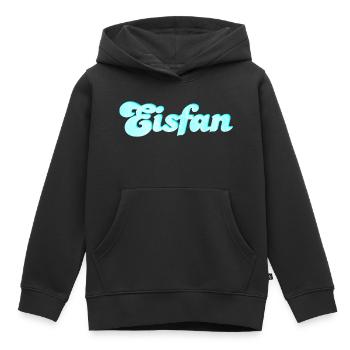 Eis Fan Eiscreme süß Sommer Eiskrem Handschrift - Kinder Premium Organic Hoodie - Schwarz - Vorne - AI Model Kid Male (0cm)
