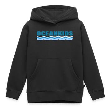OCEANKIDS - Kids Premium Organic Hoodie - black - Front - AI Model Kid Male (0cm)