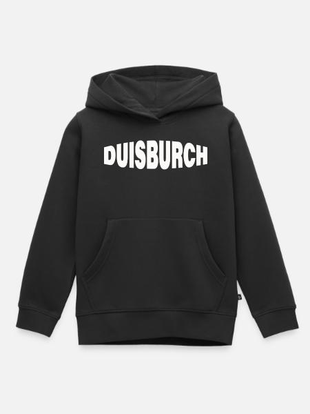 DUISBURCH - Kinder Premium Organic Hoodie - Schwarz