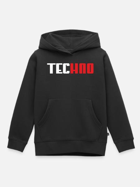 Techno Panther - Kinder Premium Organic Hoodie - Schwarz
