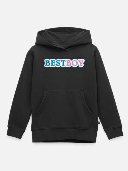 Bestboy claim shaded - Kinder Premium Organic Hoodie - Schwarz