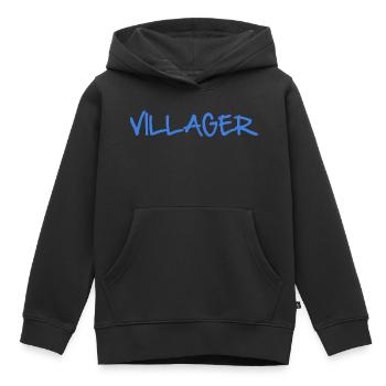 VILLAGEOIS - Sweat Premium à capuche enfant bio - noir - Devant - AI Model Kid Male (0cm)