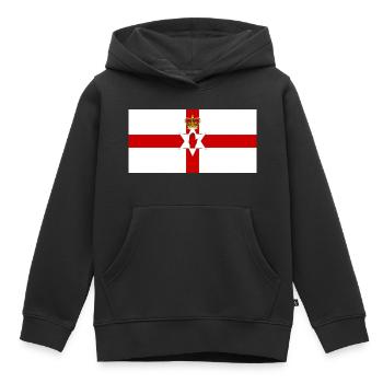 Northern Ireland - Kids Premium Organic Hoodie - black - Front - AI Model Kid Male (0cm)