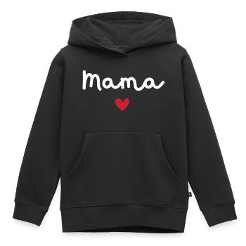 Mama of Love - Mama Geschenk - Kinder Premium Organic Hoodie - Schwarz - Vorne - AI Model Kid Male (0cm)